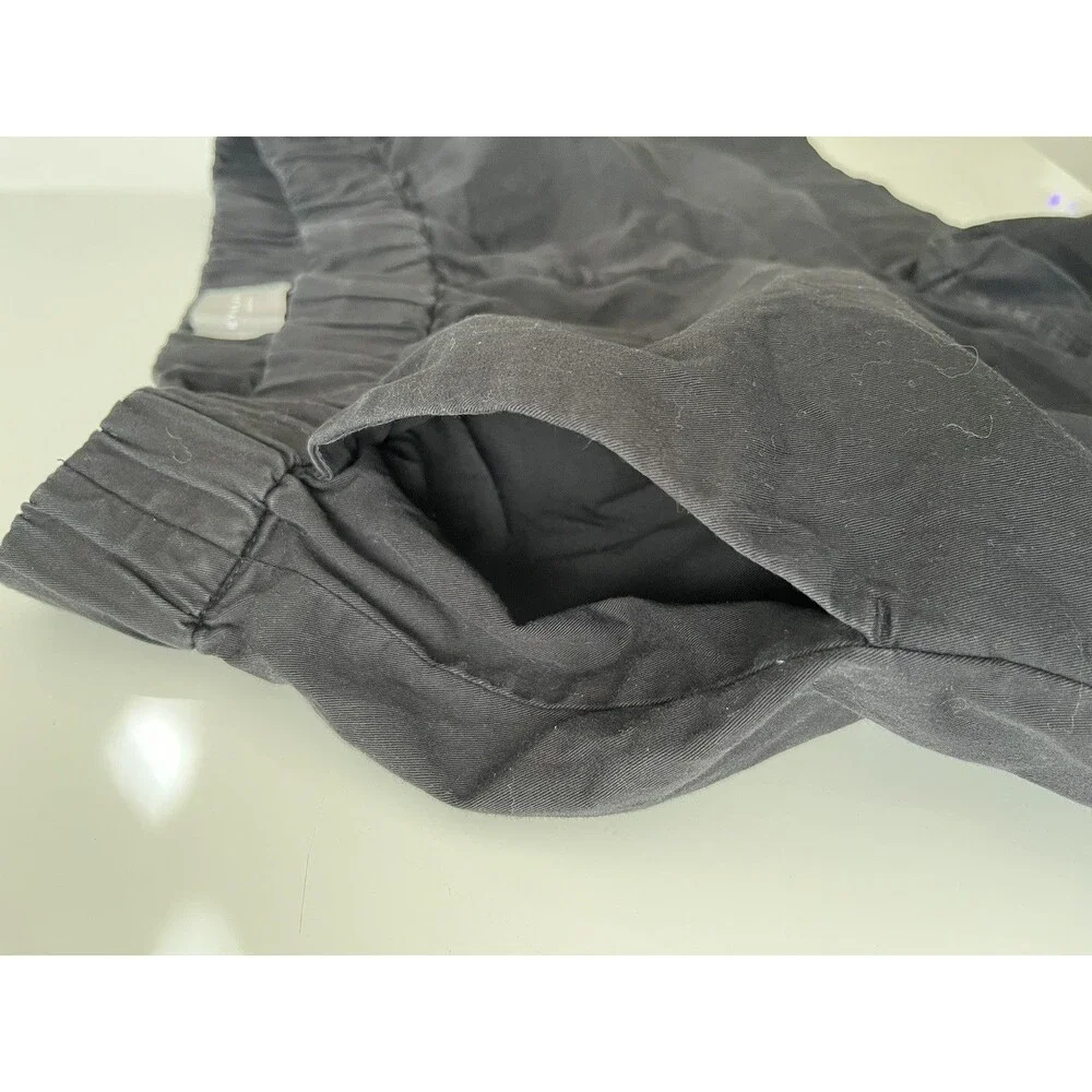 NWOT Everlane Easy Shorts 6 Black Elastic Waist Pull On Pockets Organic Cotton - Picture 5 of 11